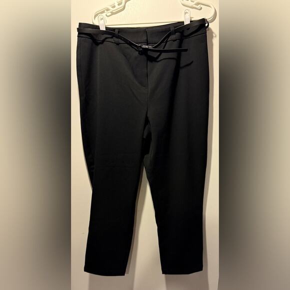 City Chic Black Pants with Belt - Picture 3 of 9